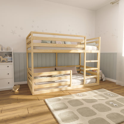 Low Profile Twin Bunk Bed for Toddlers