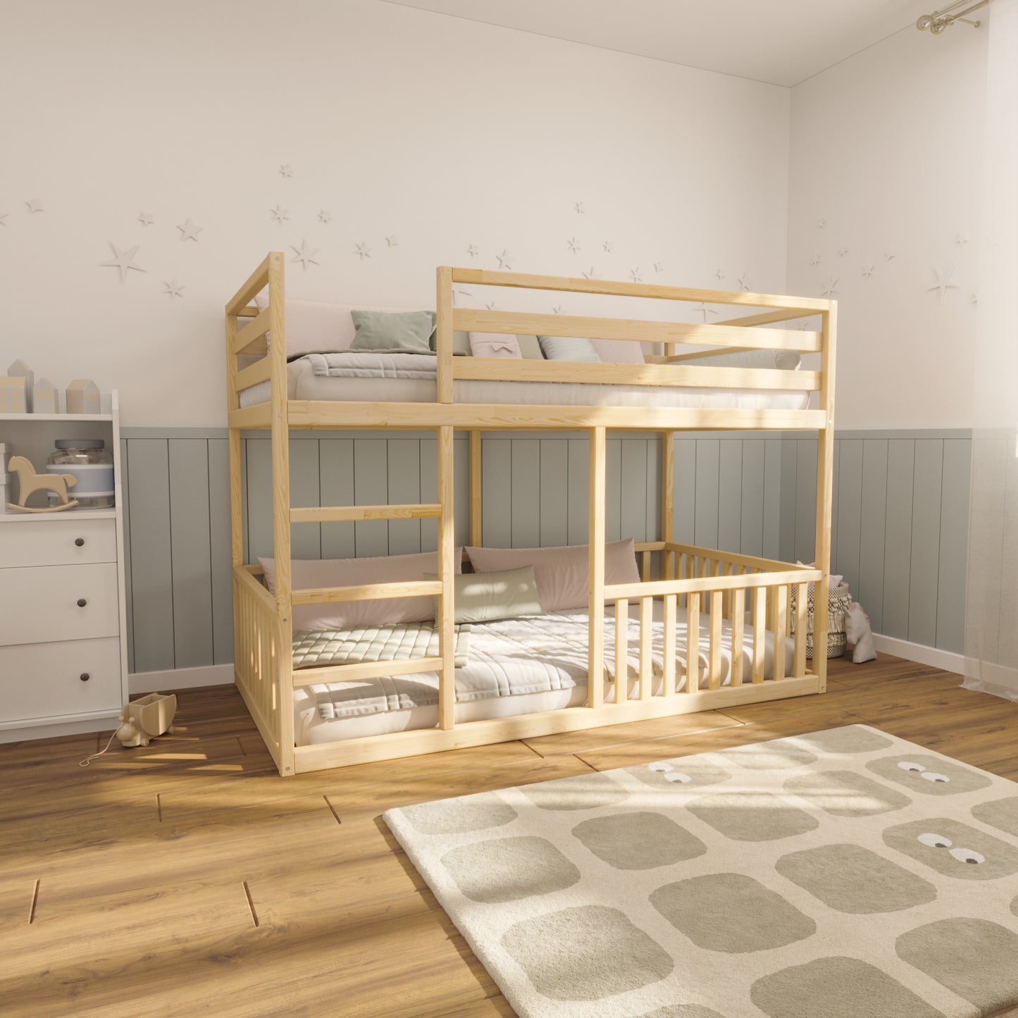 Montessori Style Toddler Bunk Bed