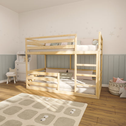 Low Profile Twin Bunk Bed for Toddlers