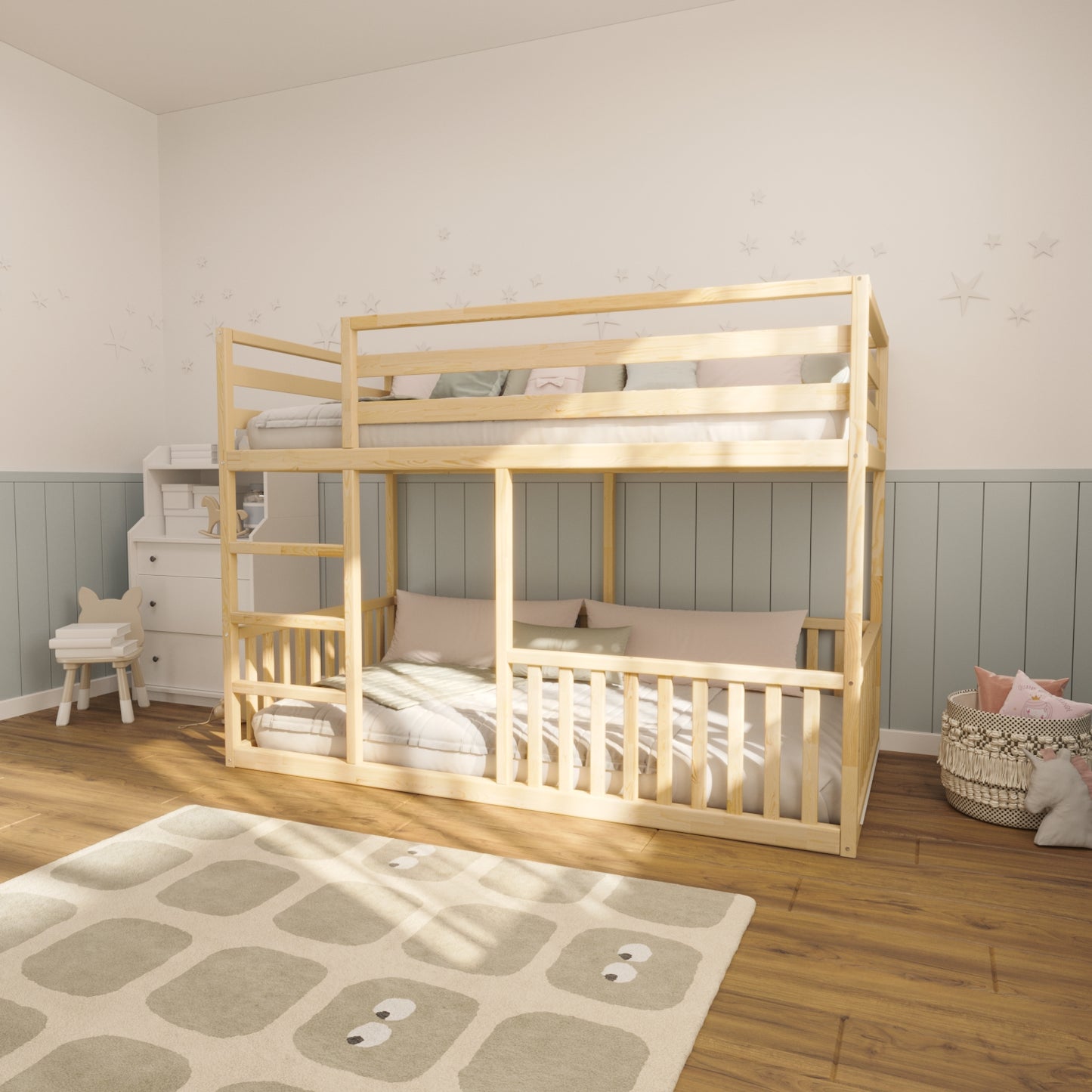 Montessori Style Toddler Bunk Bed