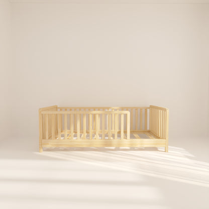 Montessori Toddler Floor Bed with Rails