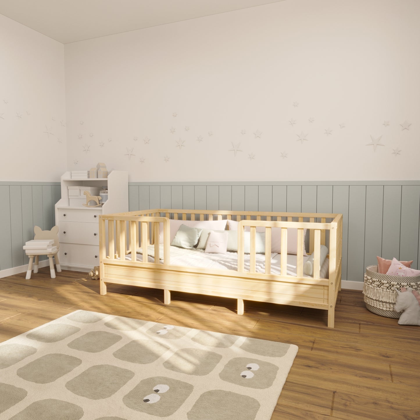 Montessori Floor Bed with Legs