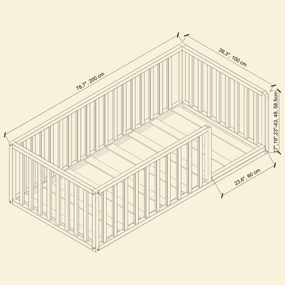 Montessori Floor Bed for Infants and Toddlers