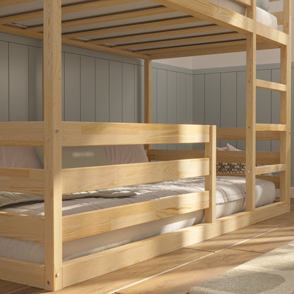 Low Profile Twin Bunk Bed for Toddlers