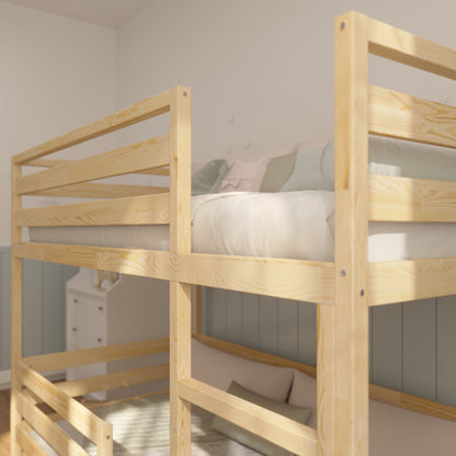 Low Profile Twin Bunk Bed for Toddlers